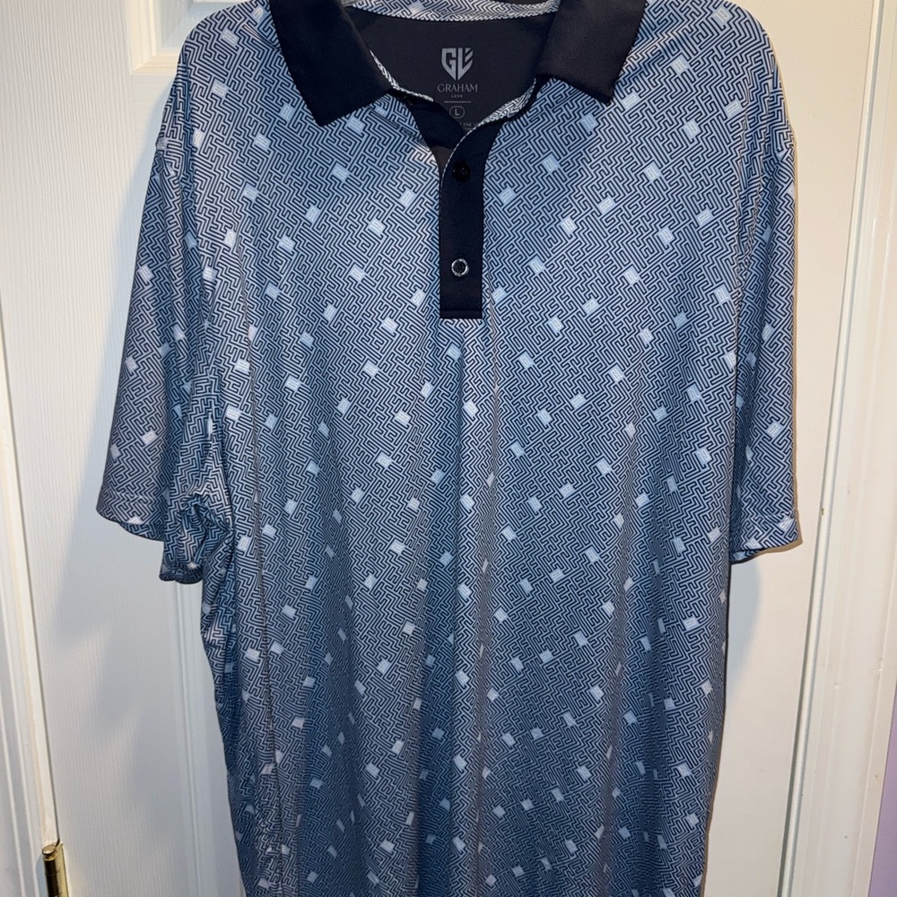 Blue Graham Luxe Golf Polo